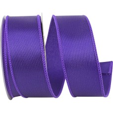 1.5 Inch Purple Satin Ribbon With Wired Edges, 10 Yard Spool (1 Spool) SALE ITEM